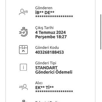 Yurtiçi Kargo Yeni Teslim Tarihine Kadar Devirde