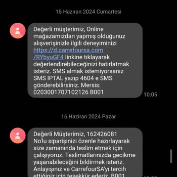 Carrefour SA Teslim Edilmeyen Fakat Teslim Edildi Denilen Ürün