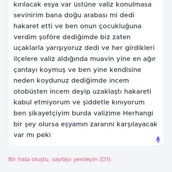 Pamukkale Turizm Pamukkale Firmasından Şikayetçiyim