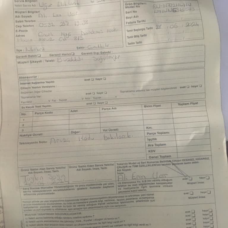 Çanakkale LG Servis Sorunu