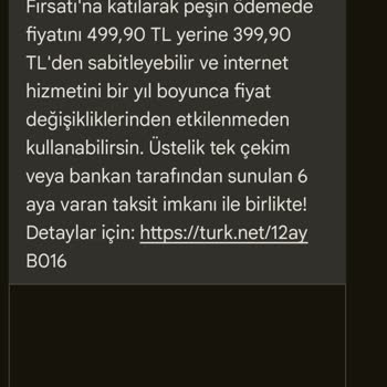 TurkNet Her Ay Sürpriz Zam Paketi.