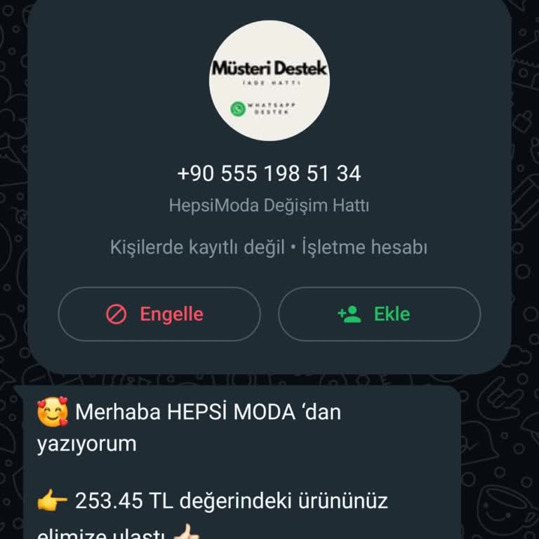 Hepsi Moda İade Şikayetim Var
