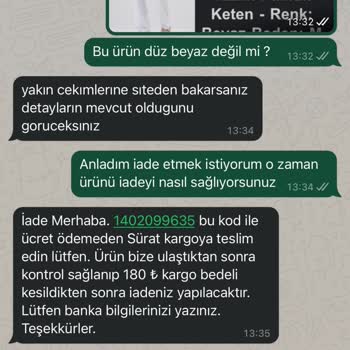 Fitting Room Görselden Farklı Ürün, İade İçin Para Talep Ediliyor, Muhatap Yok.