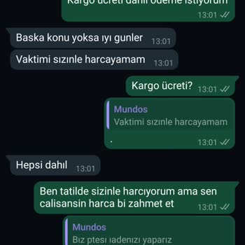 Mundos Terlik Mundos Shoes İade Yapmıyor Müşteri Azarlıyor