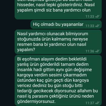 Gerusta Yanlış Ürün Gönderip 1 Aydan Fazla Süredir Oyalıyor