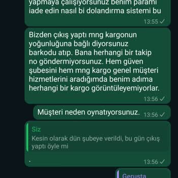 Gerusta Yanlış Ürün Gönderip 1 Aydan Fazla Süredir Oyalıyor