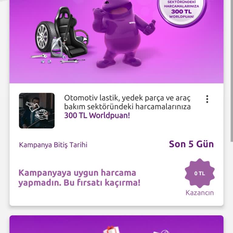 Yapı Kredi Bankası Word Puan Kampanyası