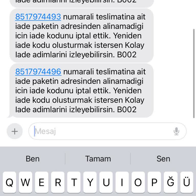 Trendyol Express'in Yaptığı Sorumsuzluk
