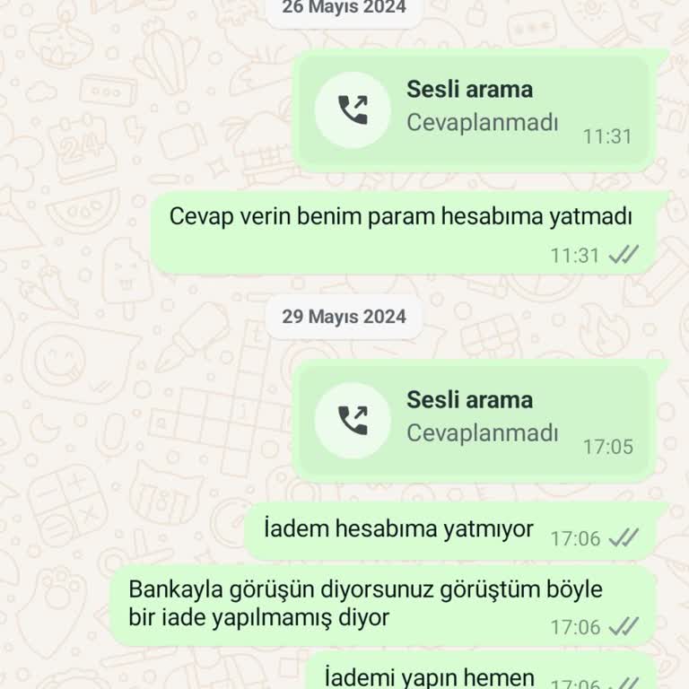 Hepsi Moda İadem Yapılmıyor Aylardır