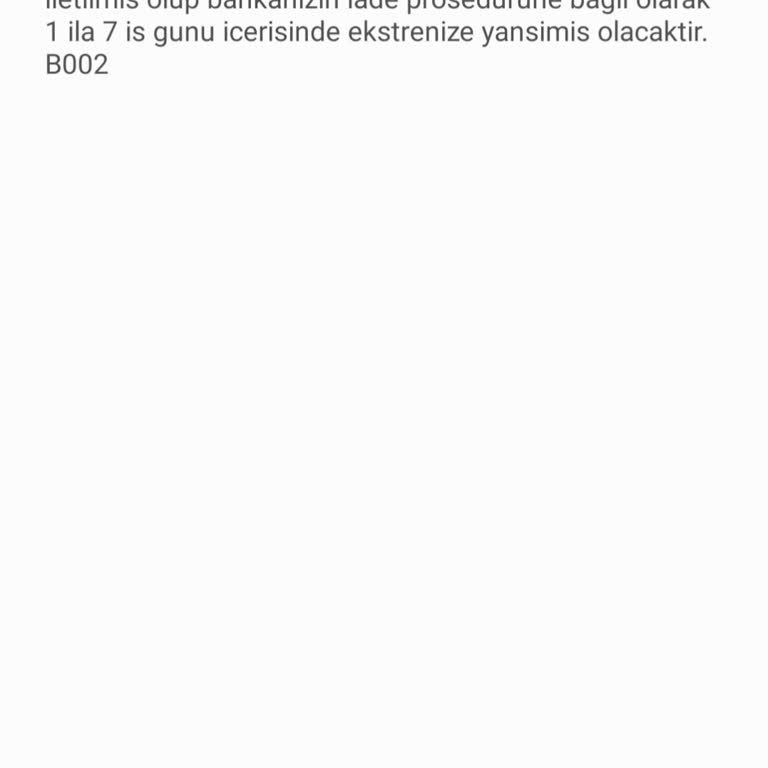 Obilet İptal İade Hesabıma Yatmadı