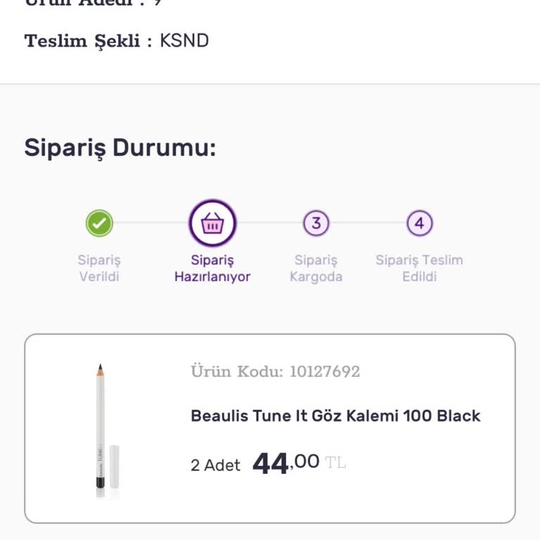 Gratis Siparişim Kargoya Verilmiyor