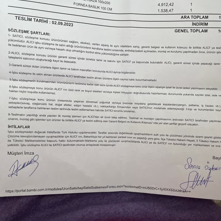 Sakarya Karasu Bambi Yatak Şubesi