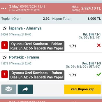 Nesine Kazanan Kuponumun Yanlış Sonuçlandırılması