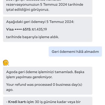 Agoda Ücret İadesi Yapılmadı