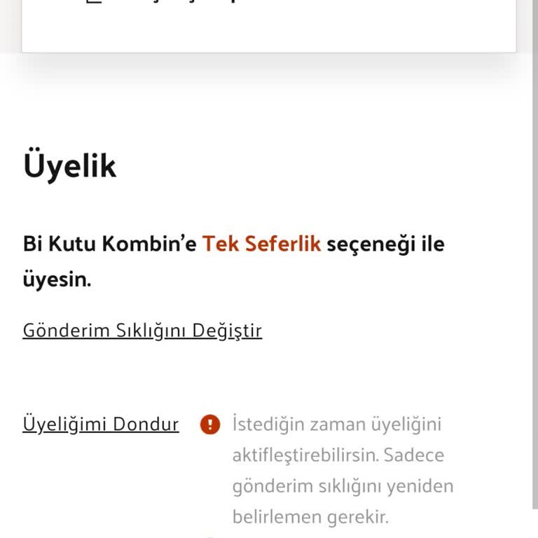 Bi Kutu Kombin Bikutu Kombin Sipariş İptali