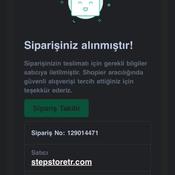 Shopier Stepstoretr.com Kusurlu Ürün İadesi Kabul Etmiyor