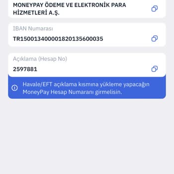 MoneyPay Cüzdan Ödemesi Yapılamıyor
