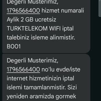 Türk Telekom Müşteri Memnuniyeti Sıfır