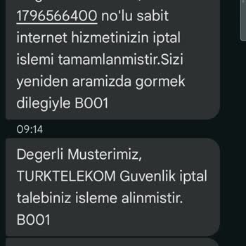 Türk Telekom Müşteri Memnuniyeti Sıfır