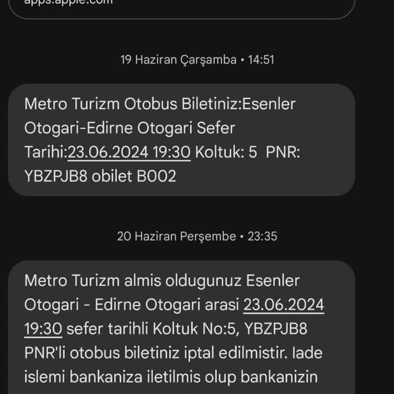 Obilet İptal Edilen Biletimin İadesini Hesabıma Yatırmadı