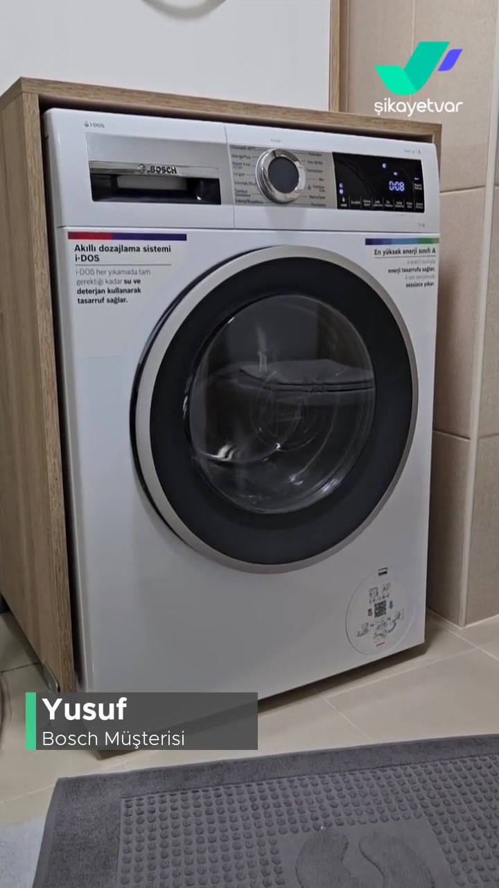 Bosch WGA252A0TR Çamaşır Makinesi Kazanın Yalpalayarak Vurması Ve Ses! videonun kapak resmi
