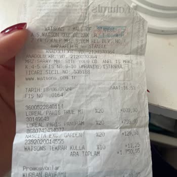 Watsons Yanlış Ürün Verildi