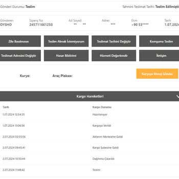 Bir Günde Kargo Firması Teslim Edilmeyen Kargoya Teslim Edildi Diyor