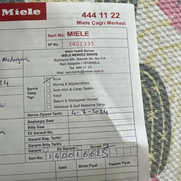 Miele Kurutma Makinesi Servis Yetersizliği