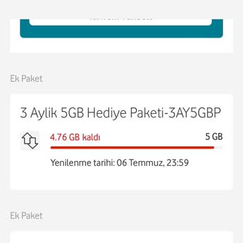 Vodafone Onaysız Tarife Değişikliği Ve Haksiz Alınan Limit Asimi Ücreti