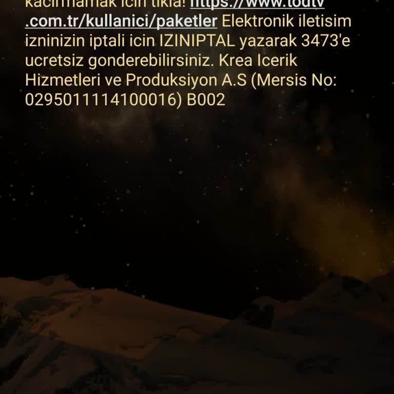 Tod TV Olmayan Kampanya Hakkında Yanıltıcı Mesaj!