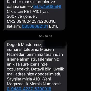 A101 Ürünüm Hala Gelmedi