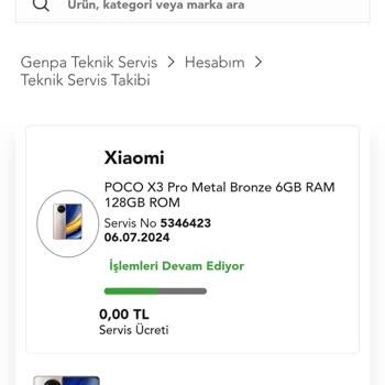Genpa Poco X3 Pro Fahiş Tamir Fiyatı