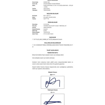 Toshiba TV Vestel Servisi Haksiz Yere Fazladan Ücret Talep Etti