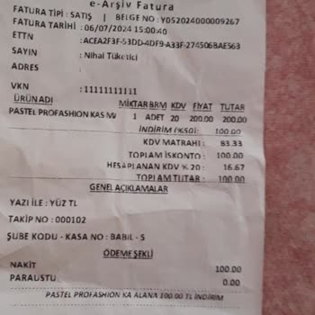 Pastel Kozmetik Soli Şubesi Ürün İade Şikayeti