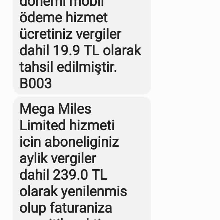 Vodafone Mega Miles Limited Hizmeti Saçmalığı!
