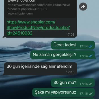Shopier Ücret İadem Yapılmıyor.
