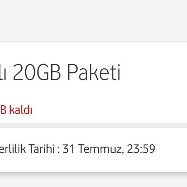 Vodafone Ek Paket İptal Sorunları