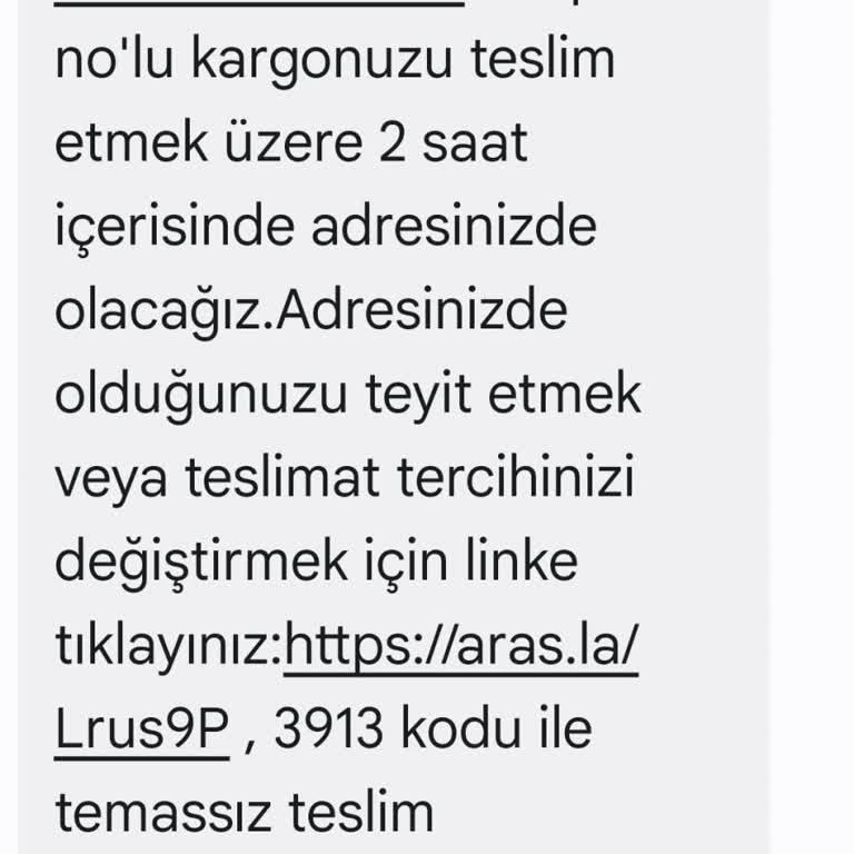 Aras Kargo İle Hayal Kırıklığı