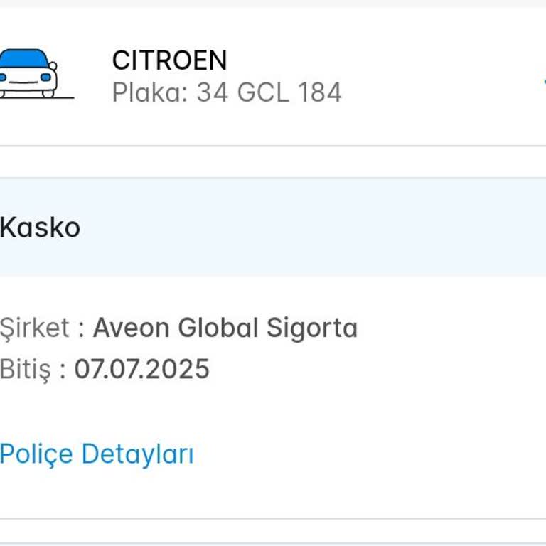 Sigortam.net Kaskom E Devlette Görünmüyor