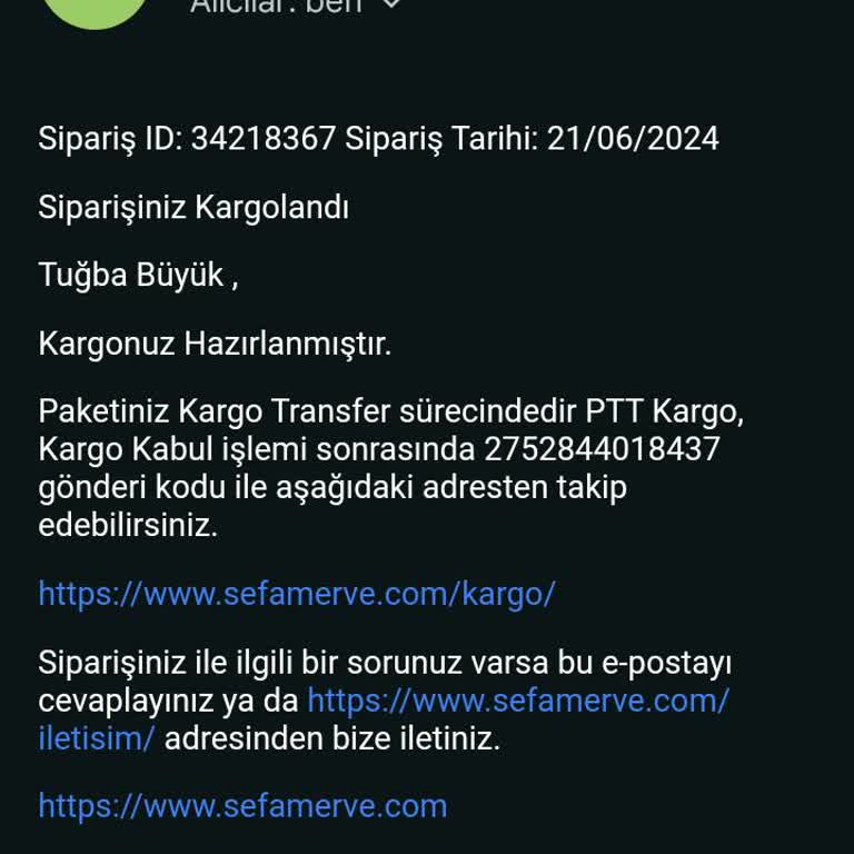 Sefamerve Ürün İadesi Ve Müşteri Hizmetleri Sorunu