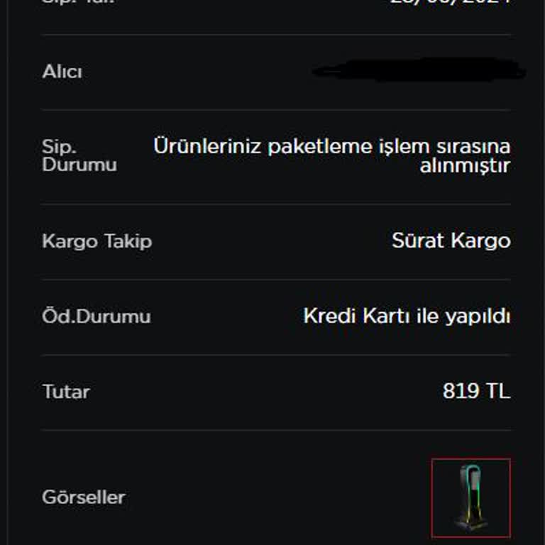 Rampage 11 Gündür Siparişleri Yollamıyor.