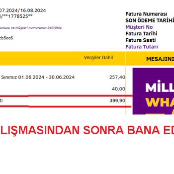Türk Telekom Altyapı Çalışması Sonrası 399 TL Teknik Destek Ücreti