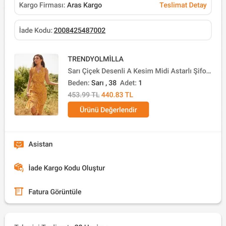 Trendyolmilla Ücret İadesi Yapmadı