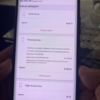 Vodafone Ek Paket Mağduriyeti