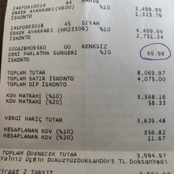 Derimod Hediye Diye Verilen Ürünün Parasının Alınması