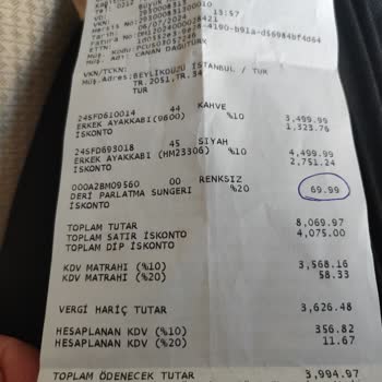 Derimod Hediye Diye Verilen Ürünün Parasının Alınması