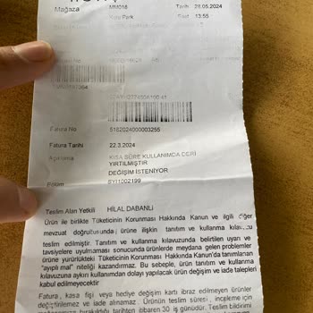 Hotiç Ayakkabı Kusurlu Ürün İadesi Kabul Etmiyor