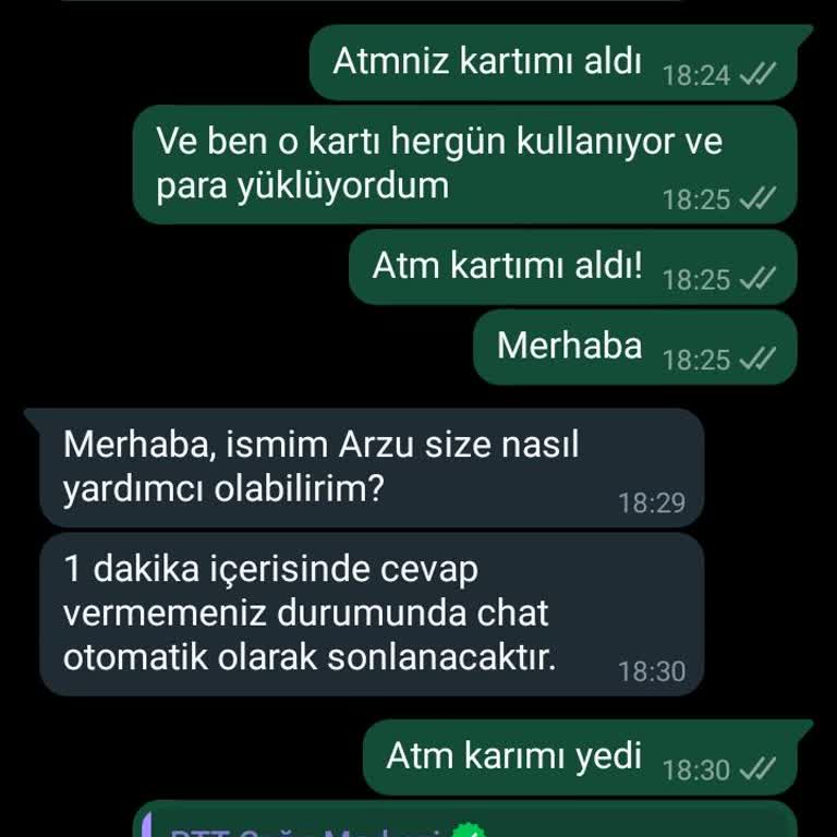 PTT Bank PTT Kartımı Yedi