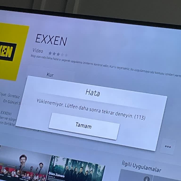 Samsung Smart MU7000 Uygulama Yüklenmiyor
