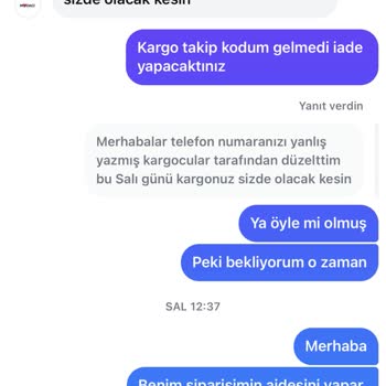 Modacı (Instagram: modacicom) Sipariş Sonrası Yaşanan Sorunlar Ve İletişim Eksikliği